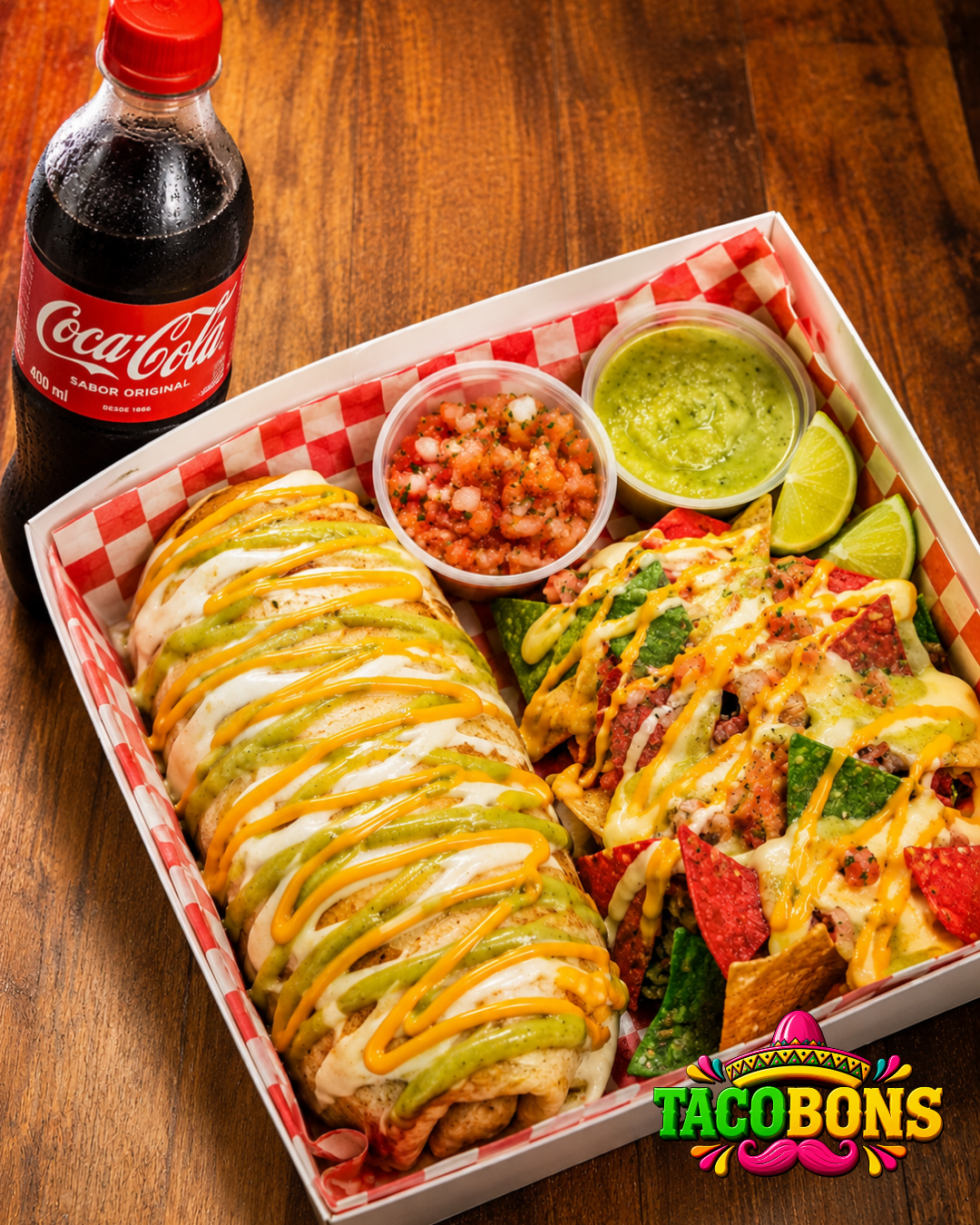 Combo de Burro + Nachos + Gaseosa
